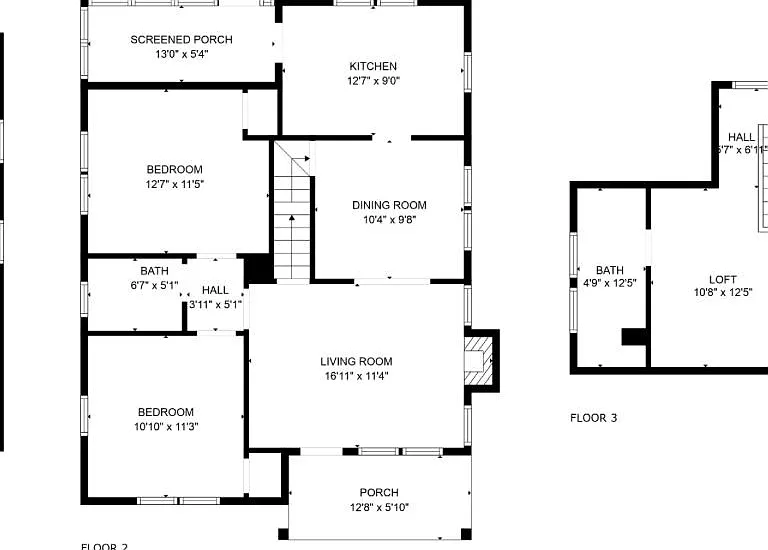 The entire upstairs is the primary suite which has a little partition to separate activities