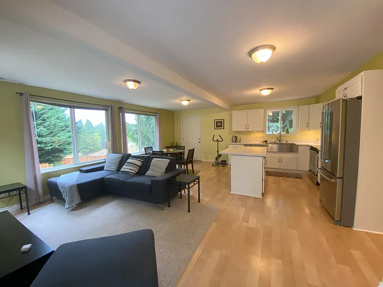 Living Room, Kitchen, and Dining Space View 1 -Open Floor Concept