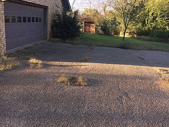 Driveway and 2 car garage