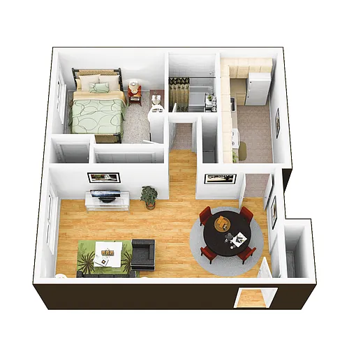 Floor plan 1X1