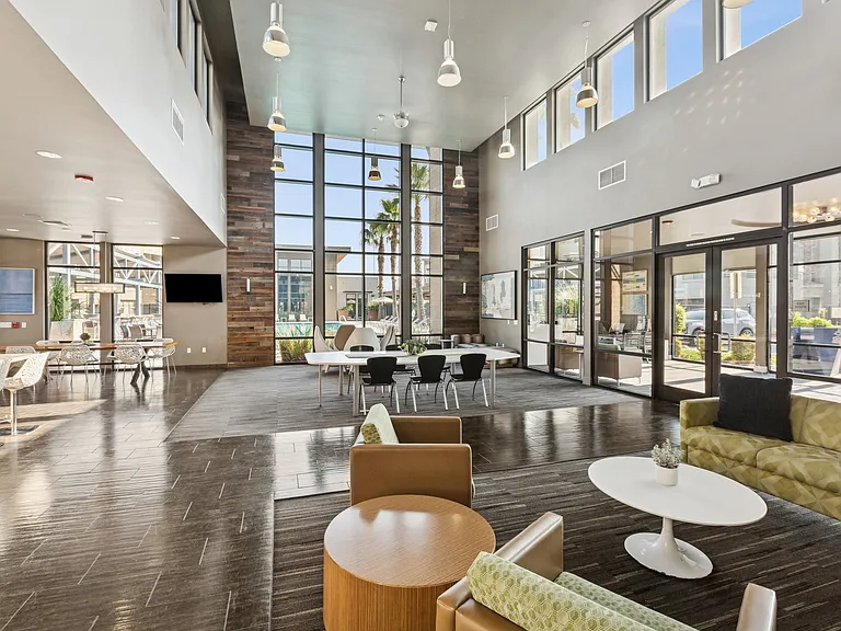 Aspire Apartments Tracy CA lobby lounge amenities