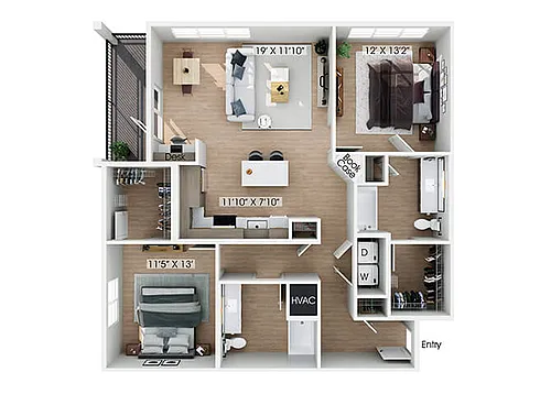 Floor plan B3