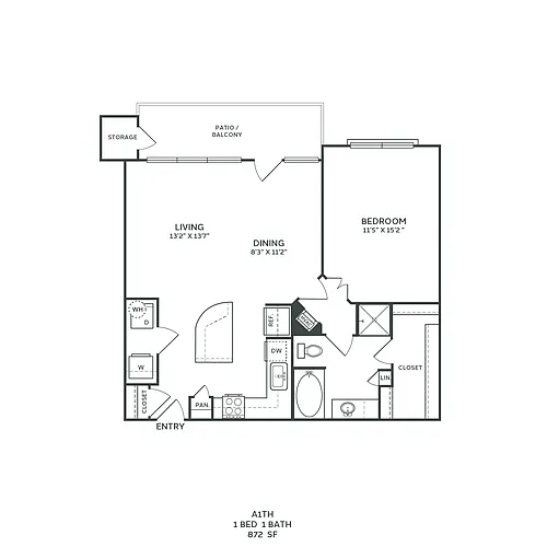 Floor plan A1 Townhome Classic
