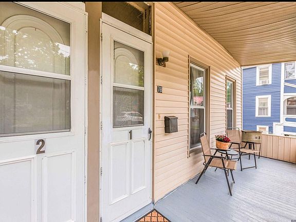 Front porch, for upstairs apartment use