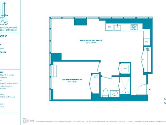2nd image of 100 W 31st St APT 28C