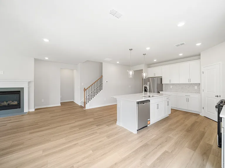 Main Level, kitchen dining area, living room
