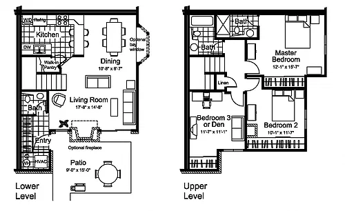Floor plan Park Lane North
