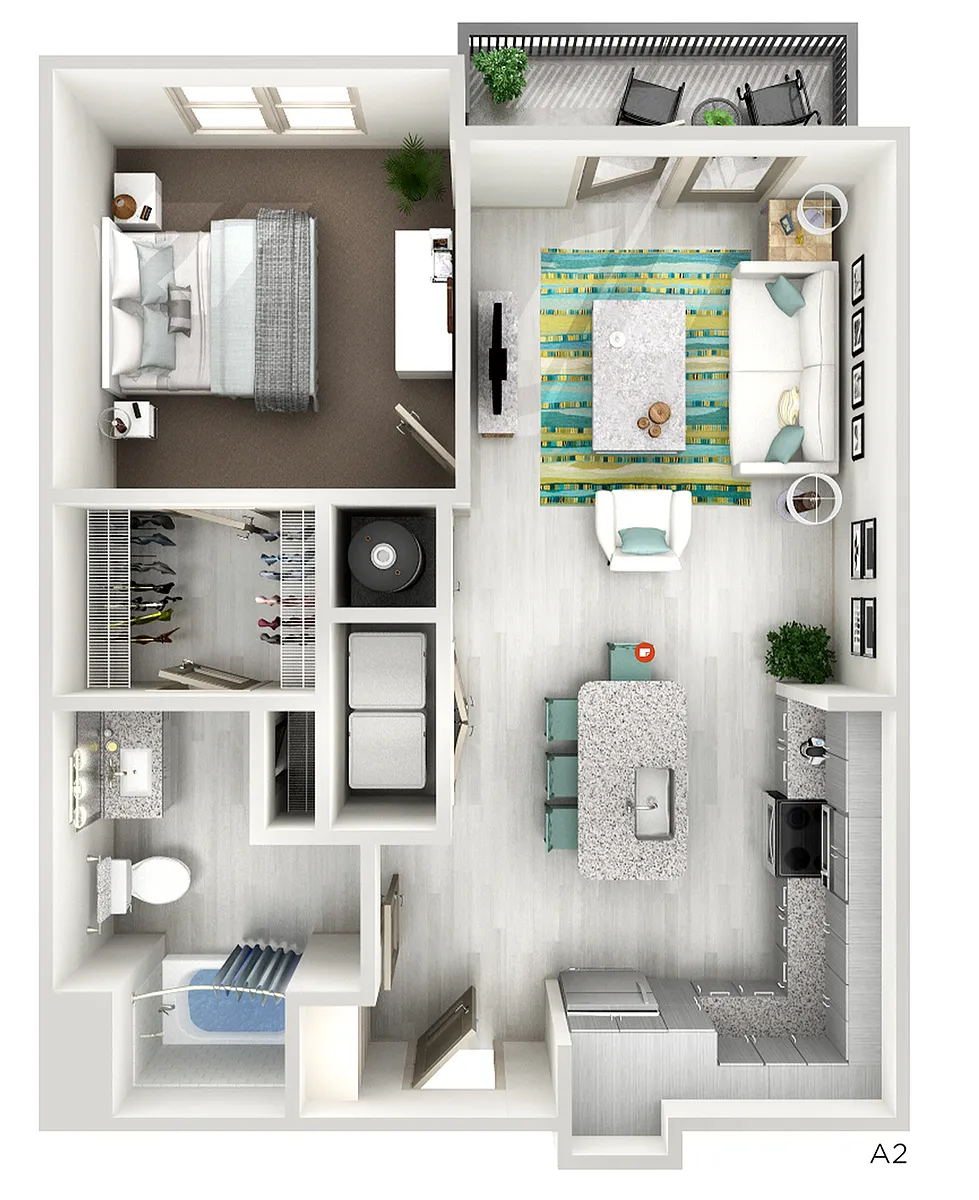 Floor plan A2 - The Franklin
