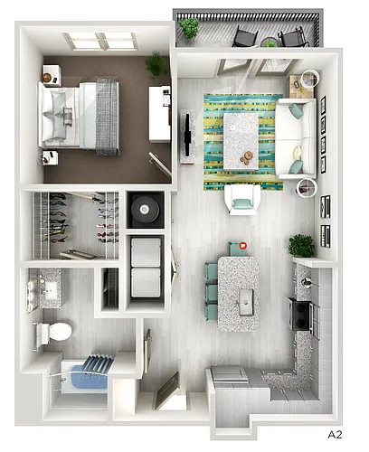 Floor plan A2 - The Franklin