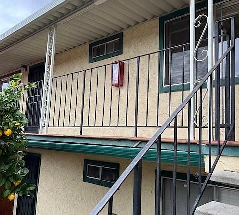 Walkway to apartment.
