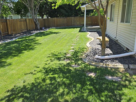 Back yard east facing