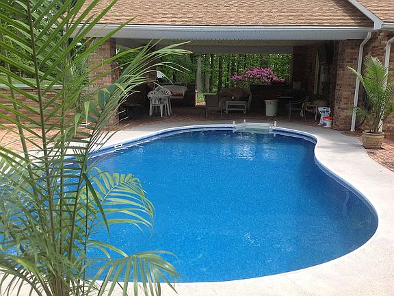 Pool and covered pavilion 