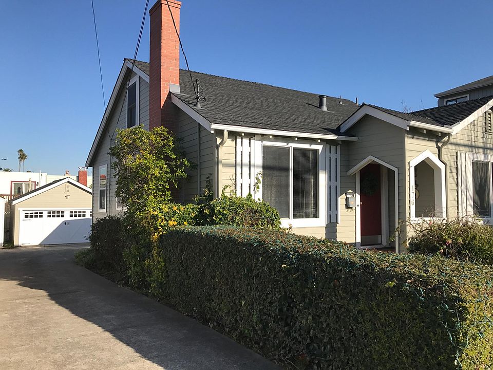 Front of house and double car garage
