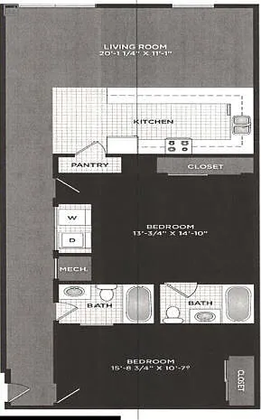 2b2b - 1065-1365: Beds - 2: Baths - 2: SqFt Range - 1065 to 1365