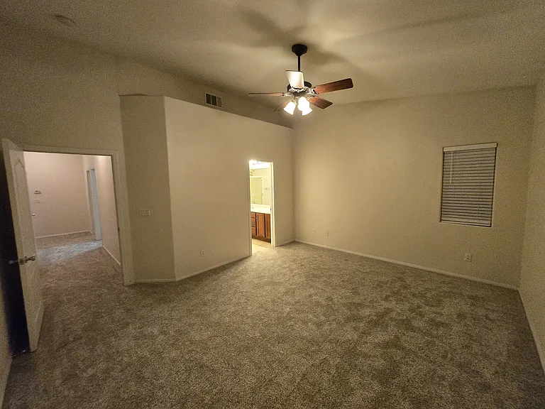 Master bedroom and bath.