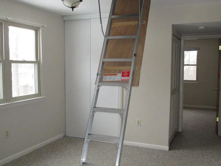 Attic access from the dining room.