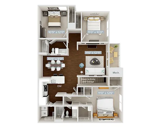 Floor plan C3G-1308-111
