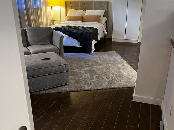 Bathroom hallway looking in