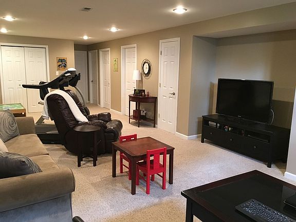 Basement perfect for movie nights!