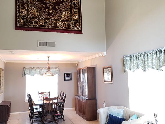Entry way and dining room