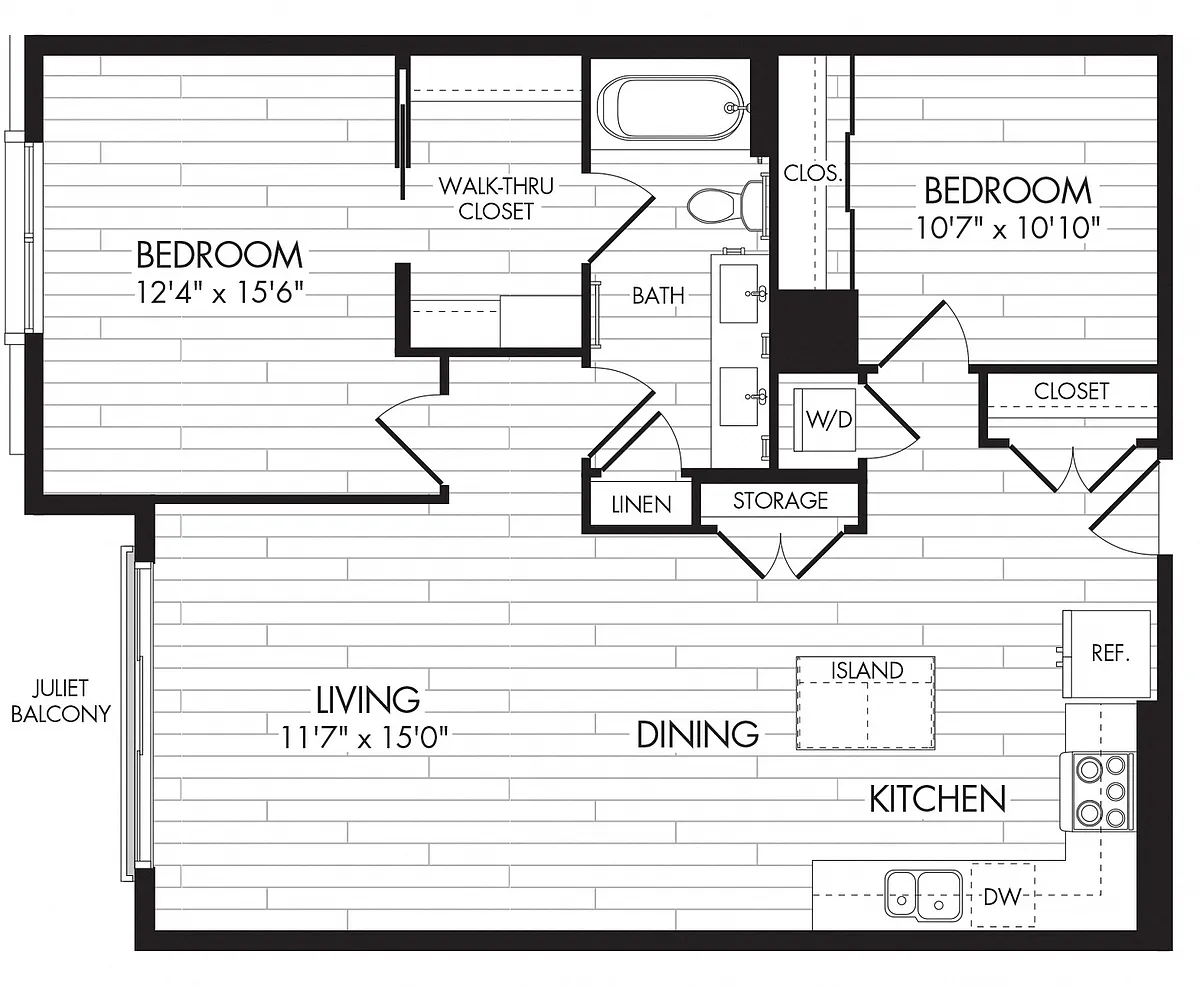 Floor plan 7575 - 2C