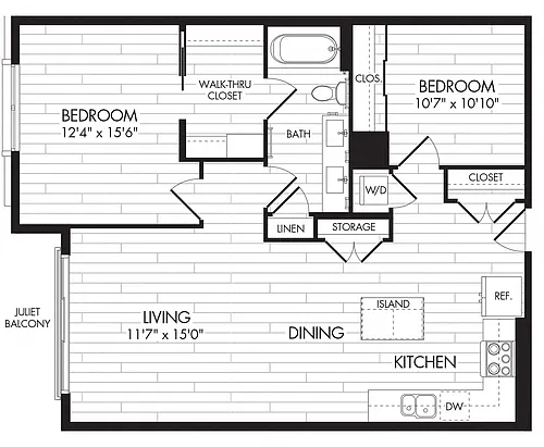 Floor plan 7575 - 2C