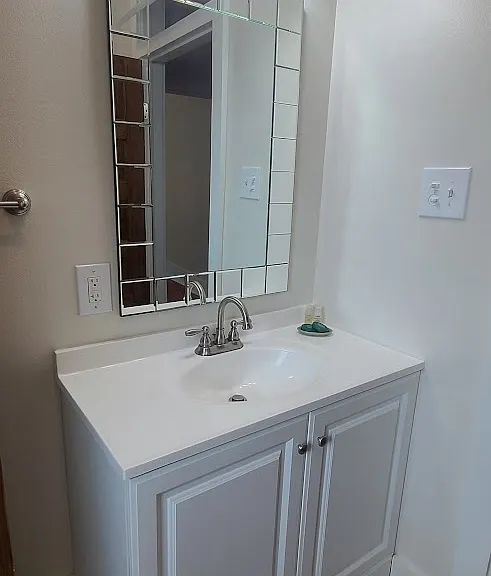 Bathroom vanity.