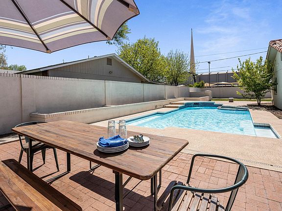 Inviting pool and entertaining area