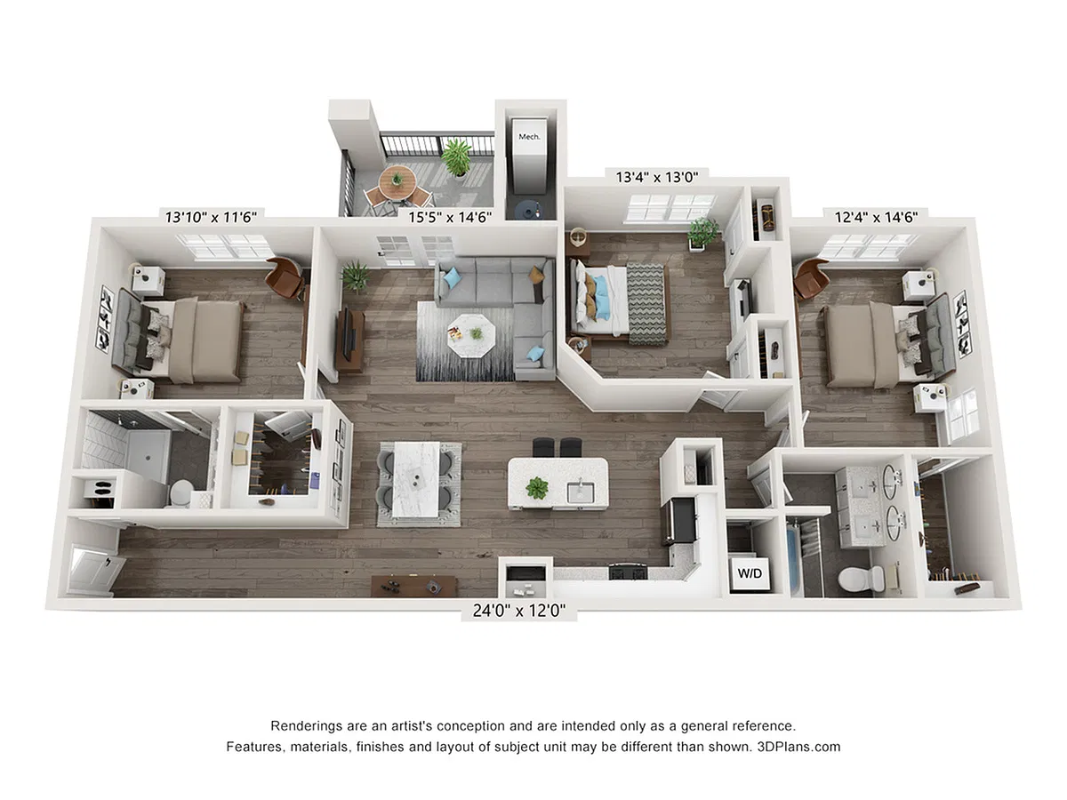 Floor plan 3BD