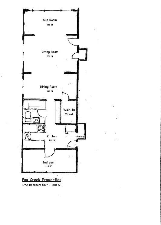 1 bed, 800 sqft, $1,100 — Photo 2
