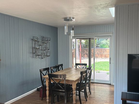 Dining area and entrance into backyard