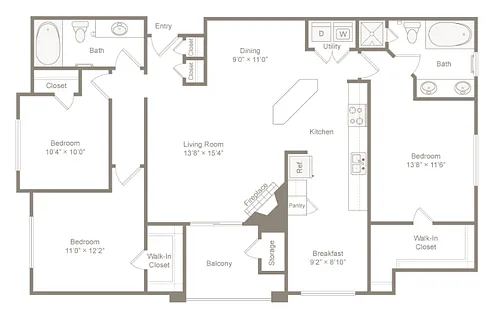 Floor plan C1U