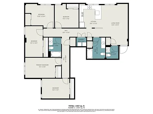 Floor plan Style B 5 Bedroom