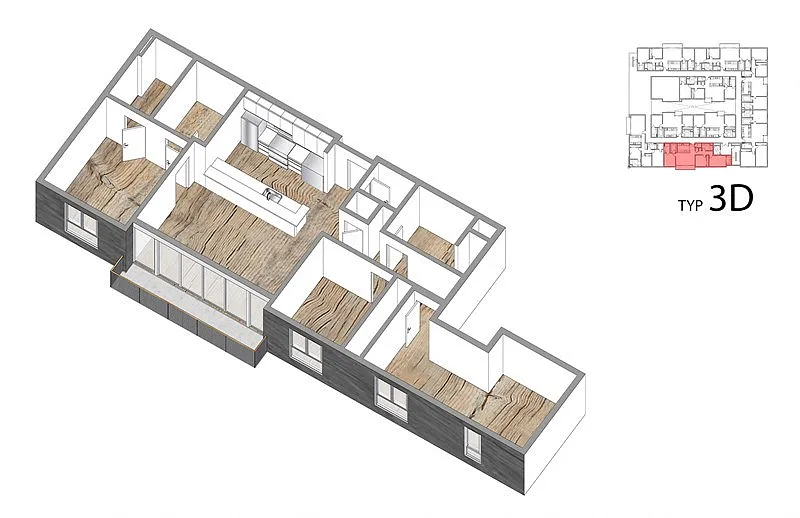 Floor plan 3 Bed + 2 Bath