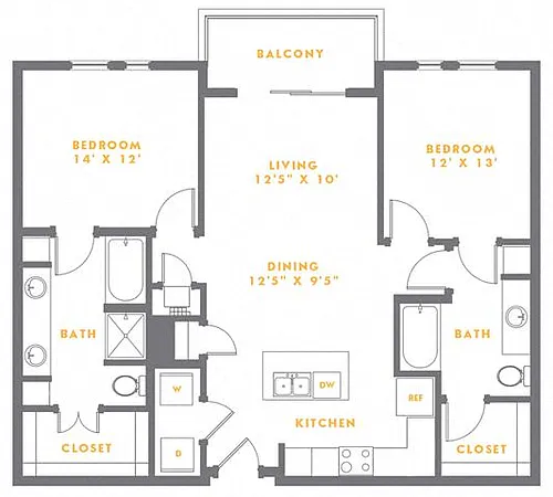 Floor plan The Fillmore