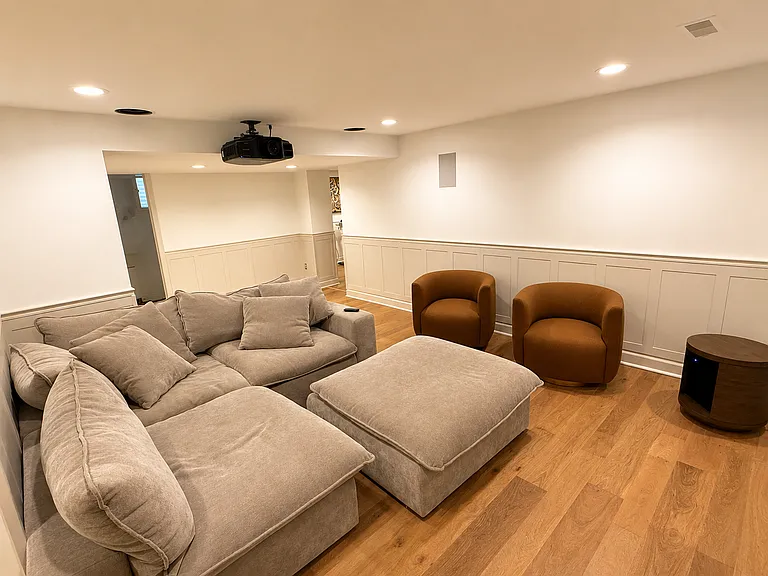 Basement entertainment area
