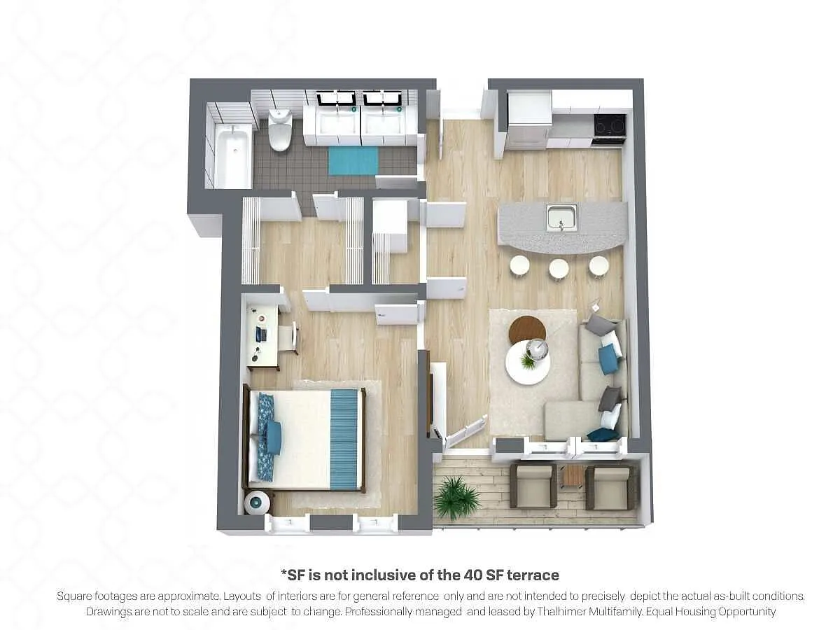 Floor plan Commerce | +40 sqft Terrace