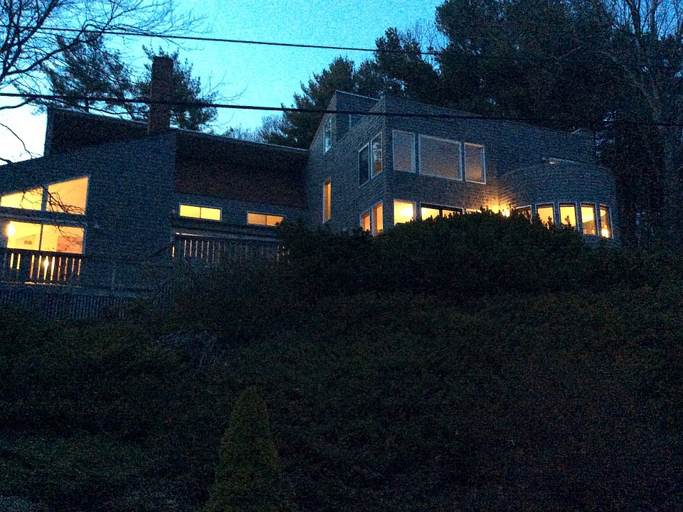 Lit up at night