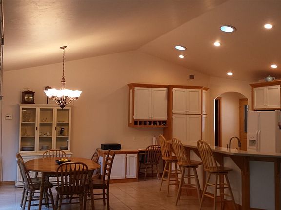 Open concept kitchen with heated floors!