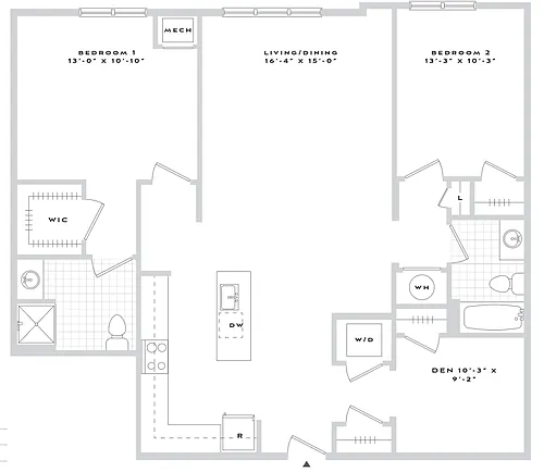 Floor plan B2-B13