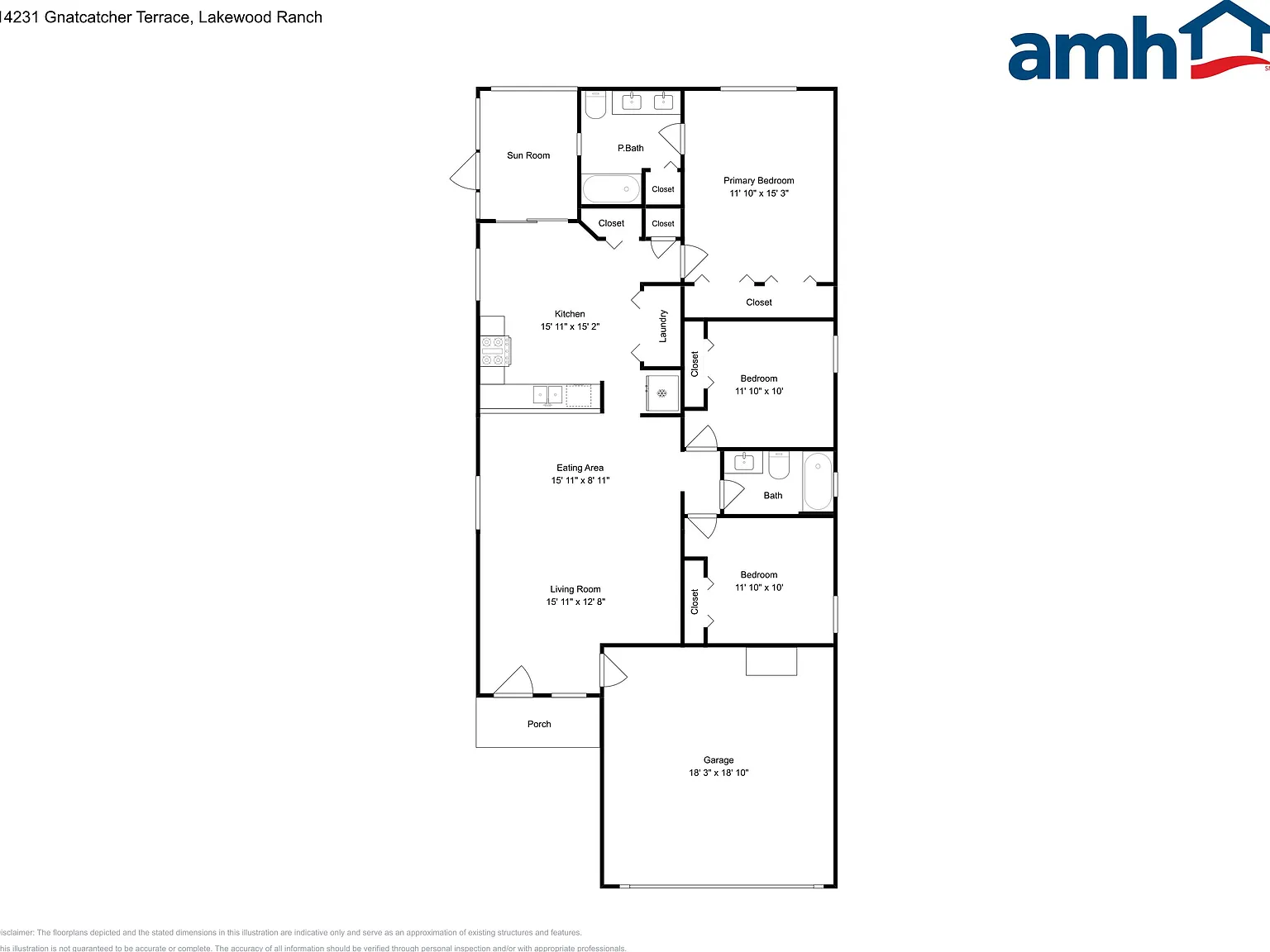 3 bed, 2.0 bath, 1340 sqft, $2,370 — Photo 2