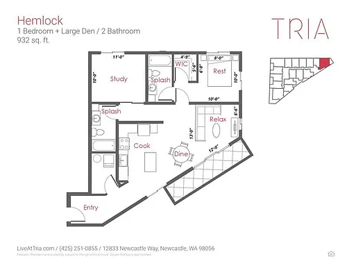 Floor plan Hemlock
