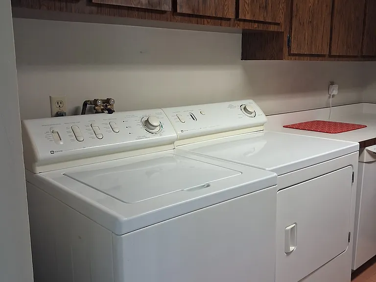 Washer & Dryer in unit -- very handy.