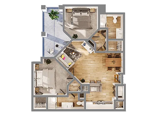Floor plan B3