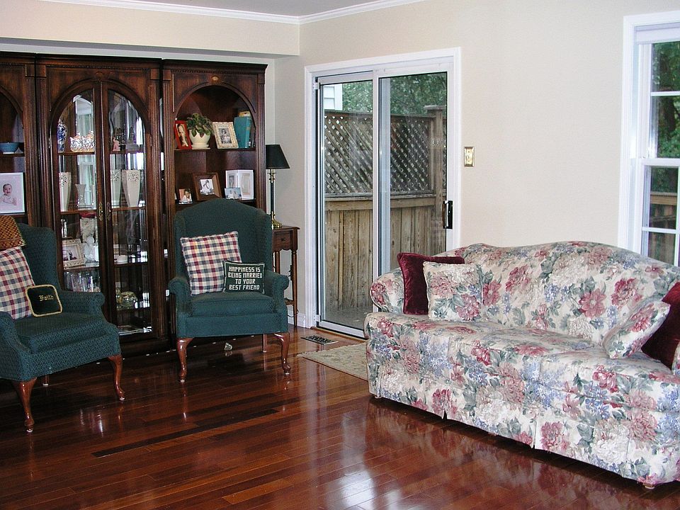 Living room with hardwood floors