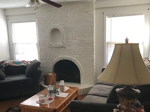 Family room with fireplace