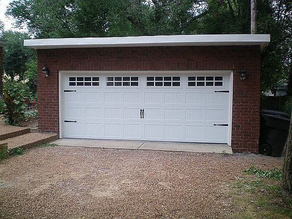 Newly built garage