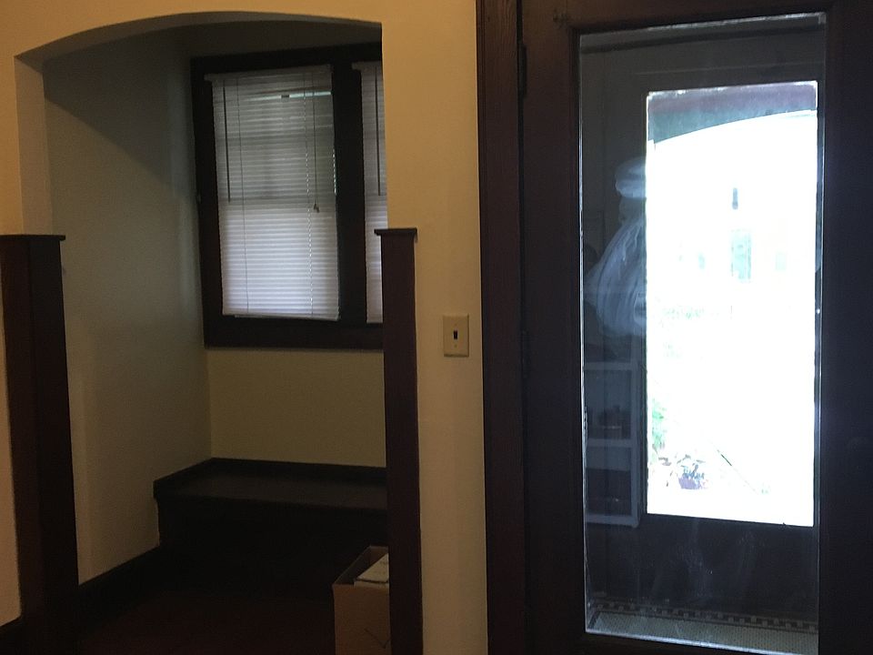 Front double door entry. Window alcove seat with storage.