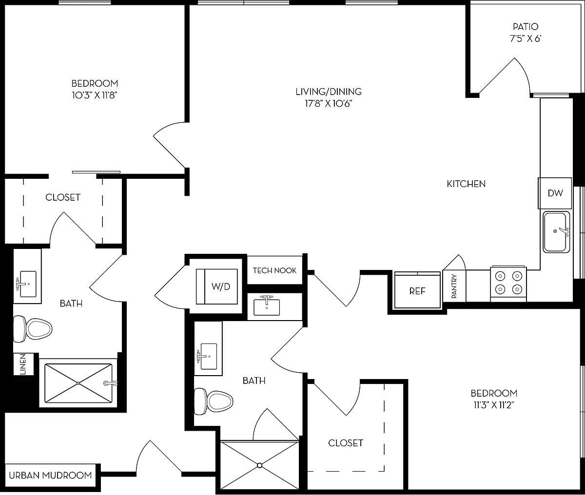 Floor plan 2K