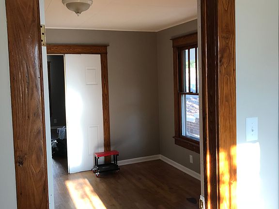 Primary bedroom with walk in closet